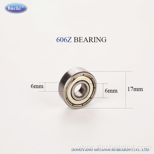 6*17*6 Mm Deep Groove Ball Bearing 606 Zz